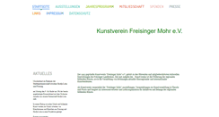 Desktop Screenshot of kunstverein-freising.de